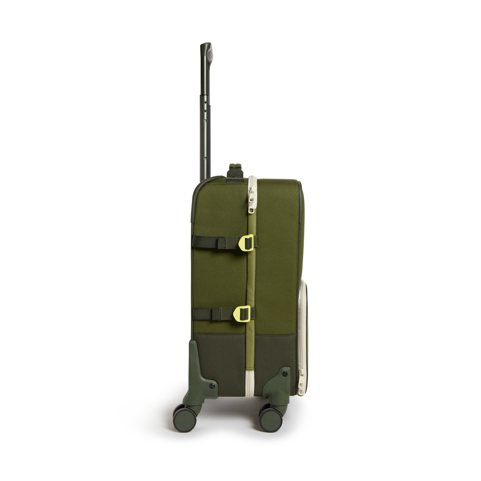 STATE Bags Logan Carry-On Suitcase Tonal Olive Side View Click to Zoom