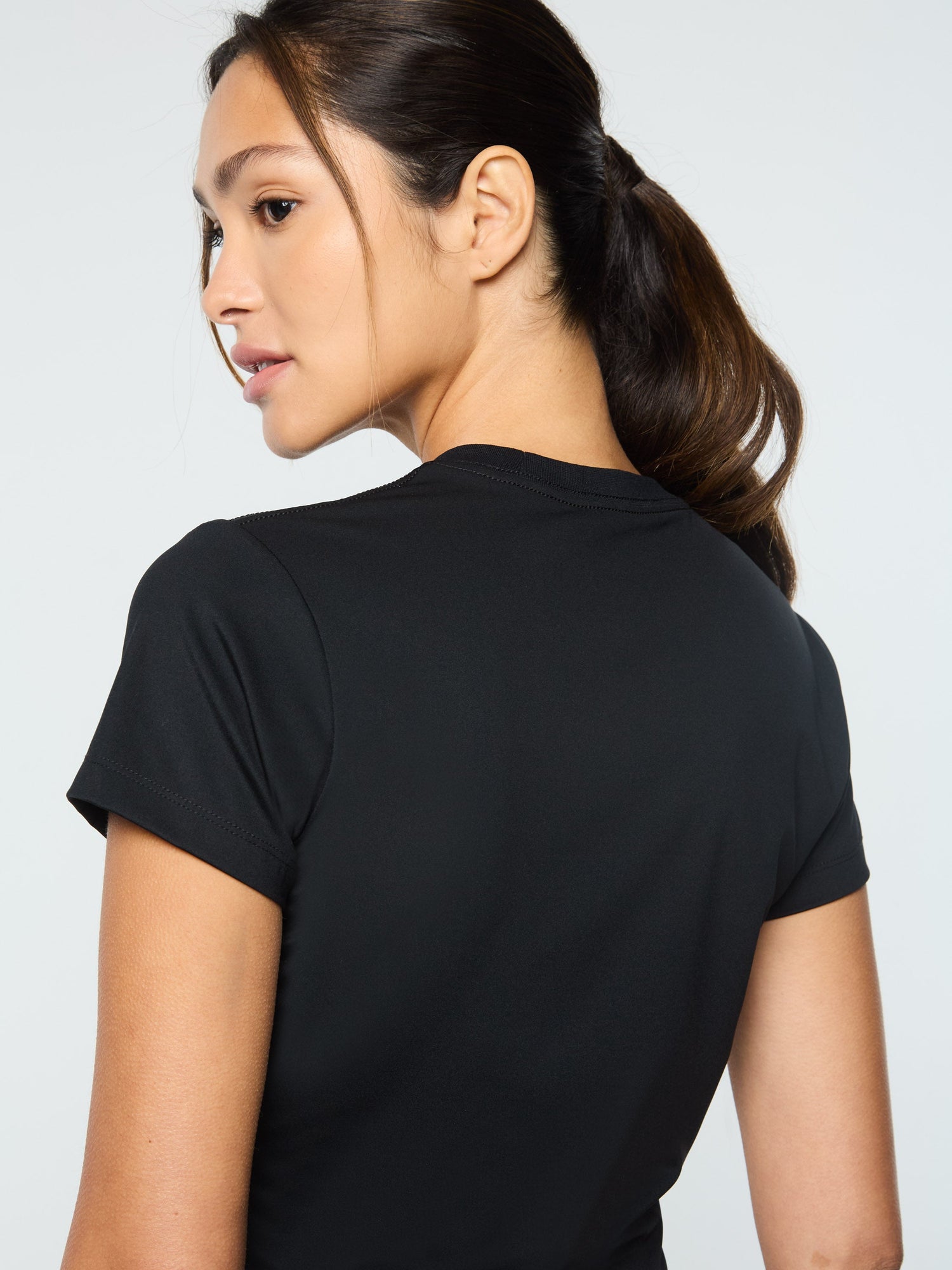 Women | Mirano Fitted Crop Top | Black Beauty