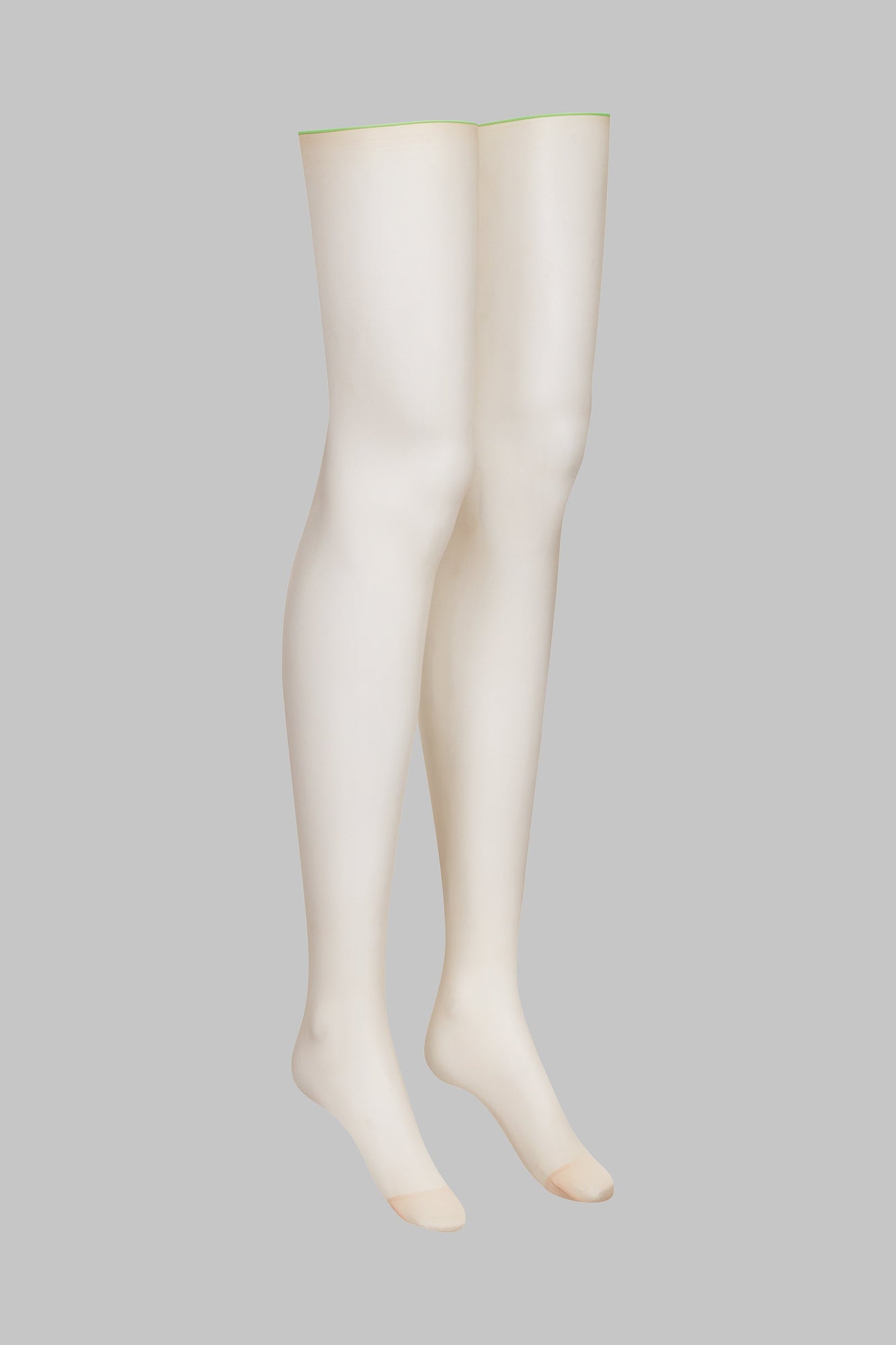 Cut and curled neon seamed stockings - 20D - Les Coquetteries | Green
