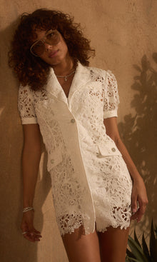 Neira Lace Dress | White