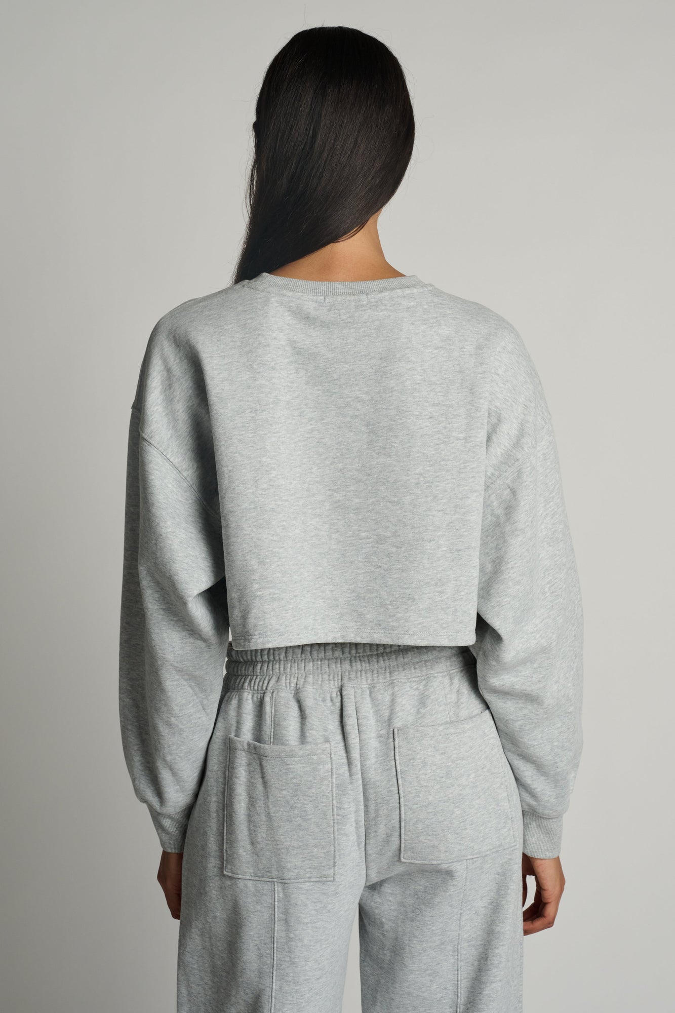 Beyond Yoga | Luxfleece Boxy Pullover | Light Heather Grey