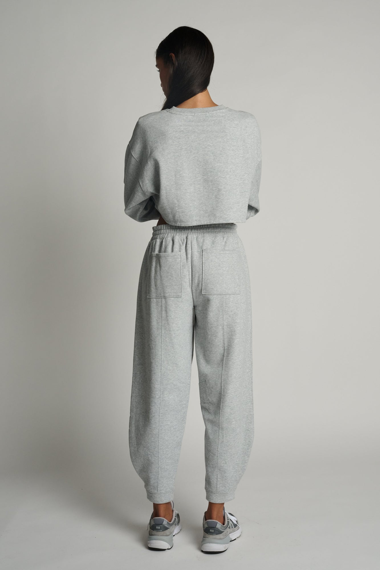 Beyond Yoga | Luxfleece Boxy Pullover | Light Heather Grey