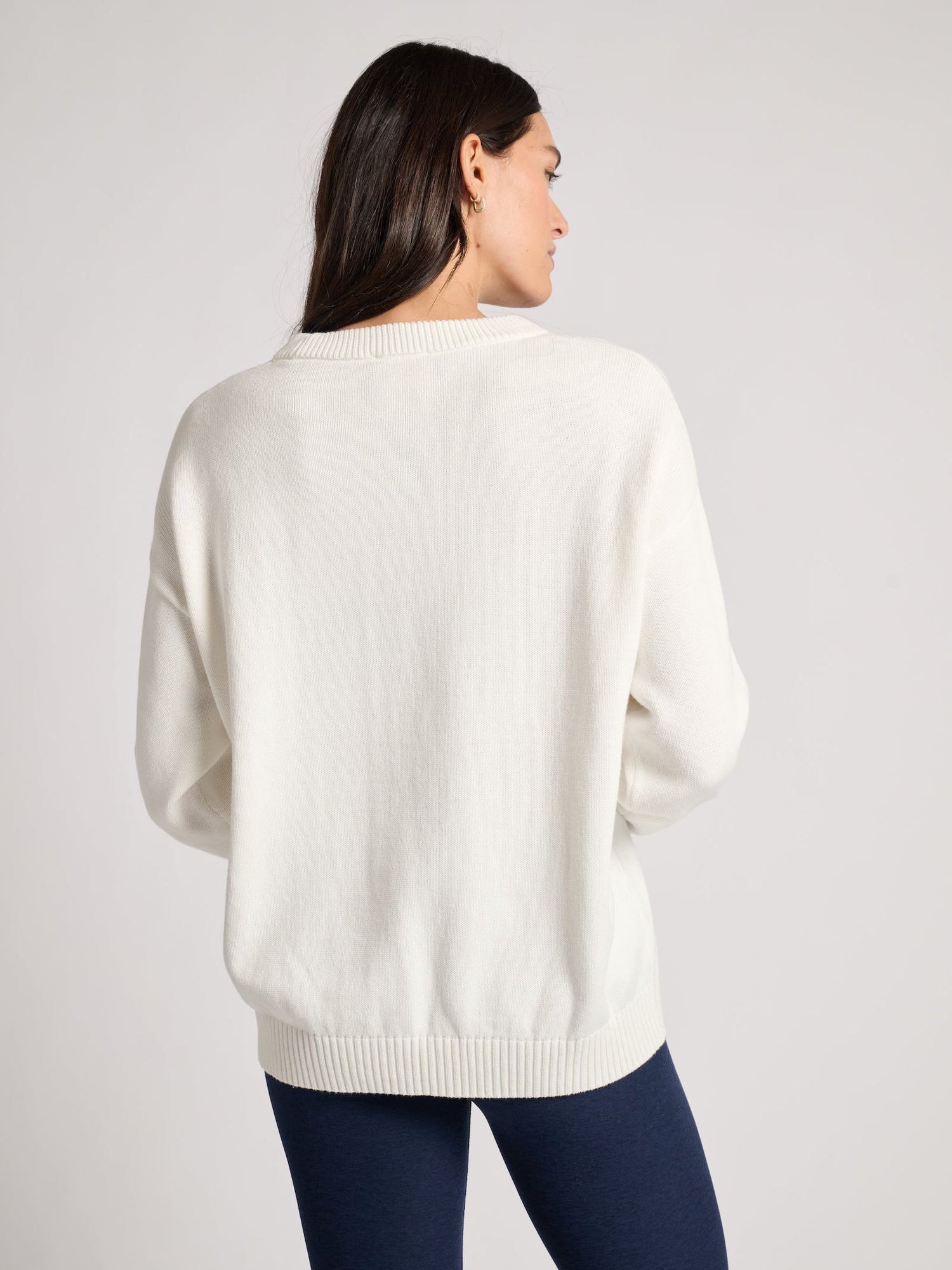 Ellsworth & Ivey | Riley Crewneck Soul Sweater | Blue/White