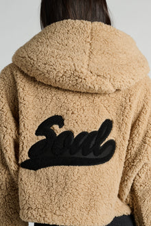 Jill Martin | Cropped Teddy Lounger | Tan