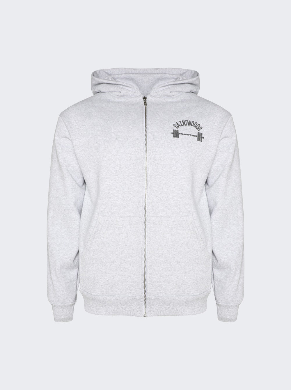 Men | SAINTWOODS | Palm Springs Zip-up Hoodie | Grey
