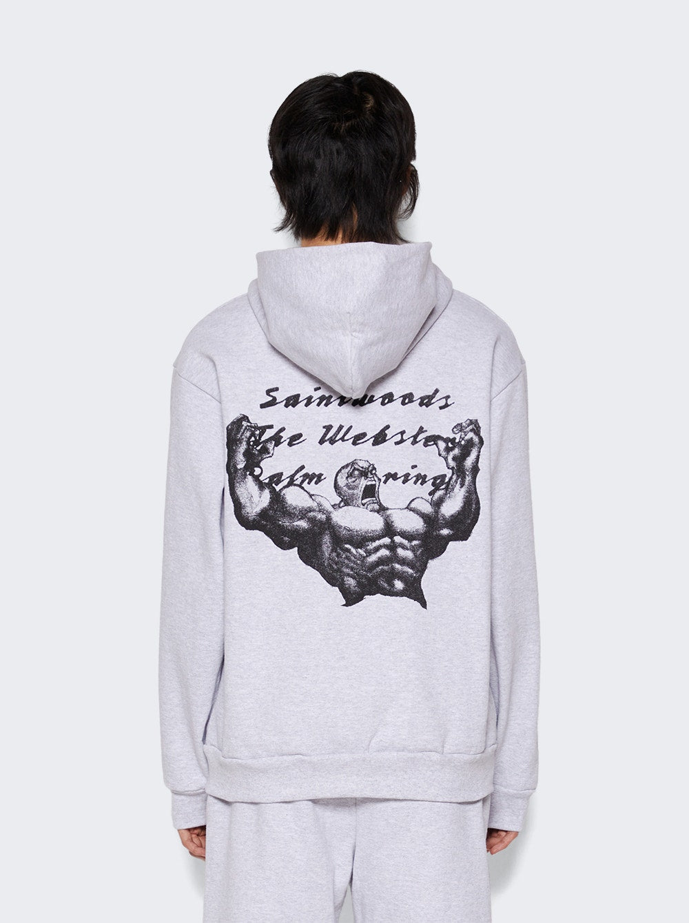 Men | SAINTWOODS | Palm Springs Zip-up Hoodie | Grey