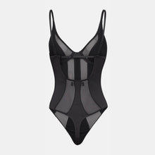 OW Collection SWIRL Bodysuit Account 002 - Black Caviar