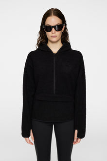 Women | Delise Pile Hoodie | Black