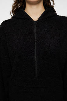 Women | Delise Pile Hoodie | Black