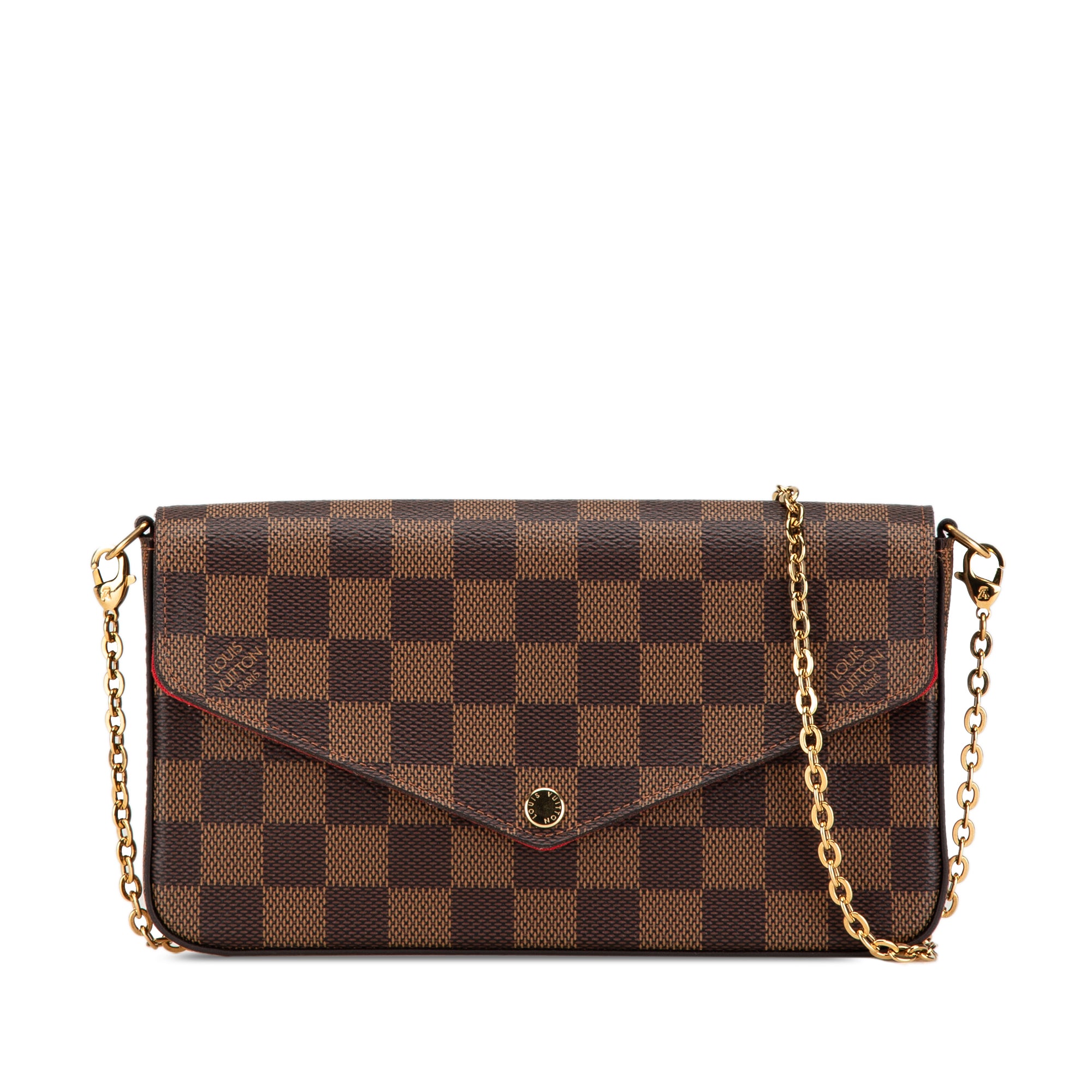 Louis Vuitton | Pre-Owned Damier Ebene Pochette Felicie | Brown