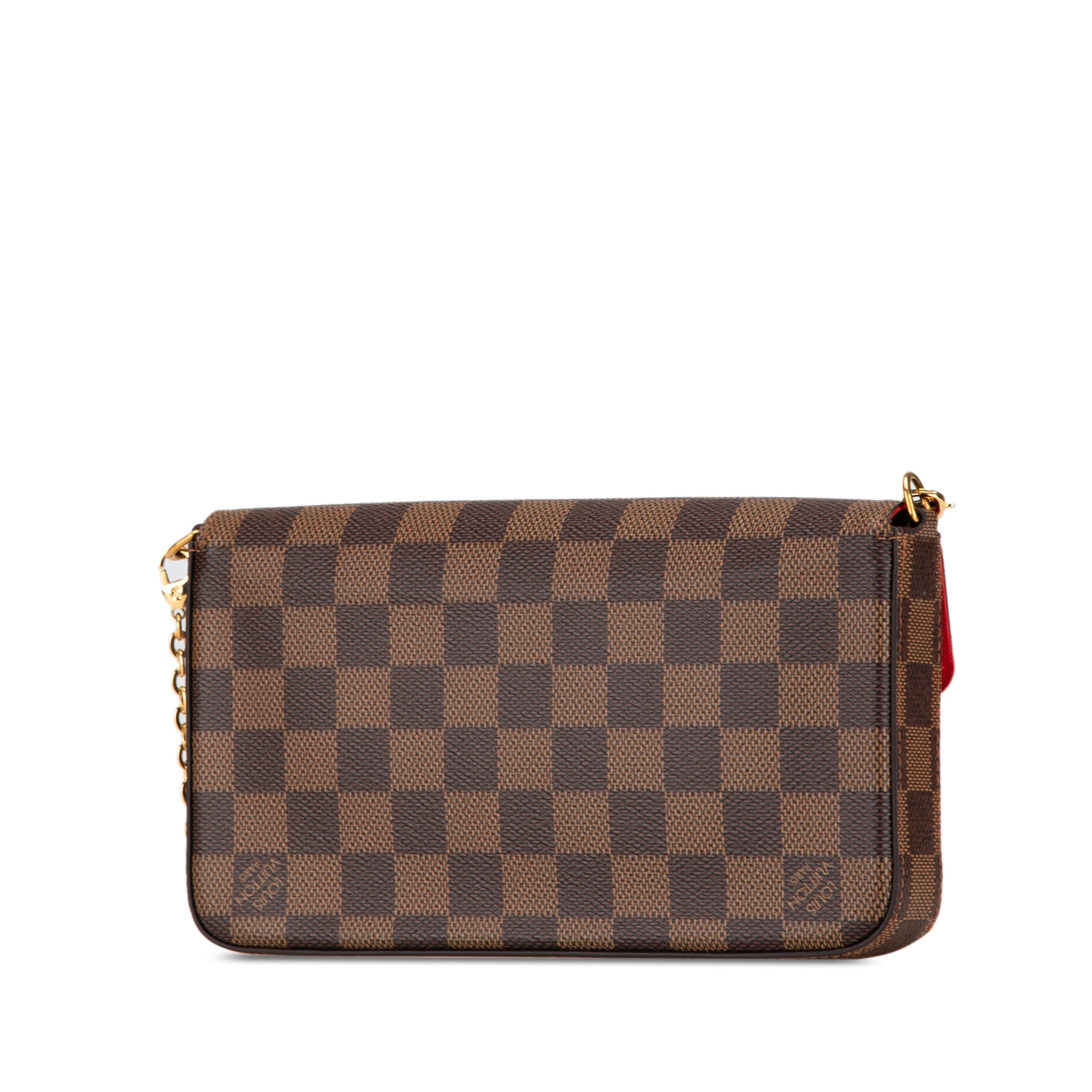 Louis Vuitton | Pre-Owned Damier Ebene Pochette Felicie | Brown