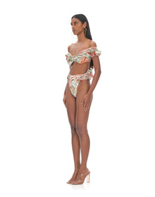 Salama High Rise Bikini Top | Abstract Mushroom