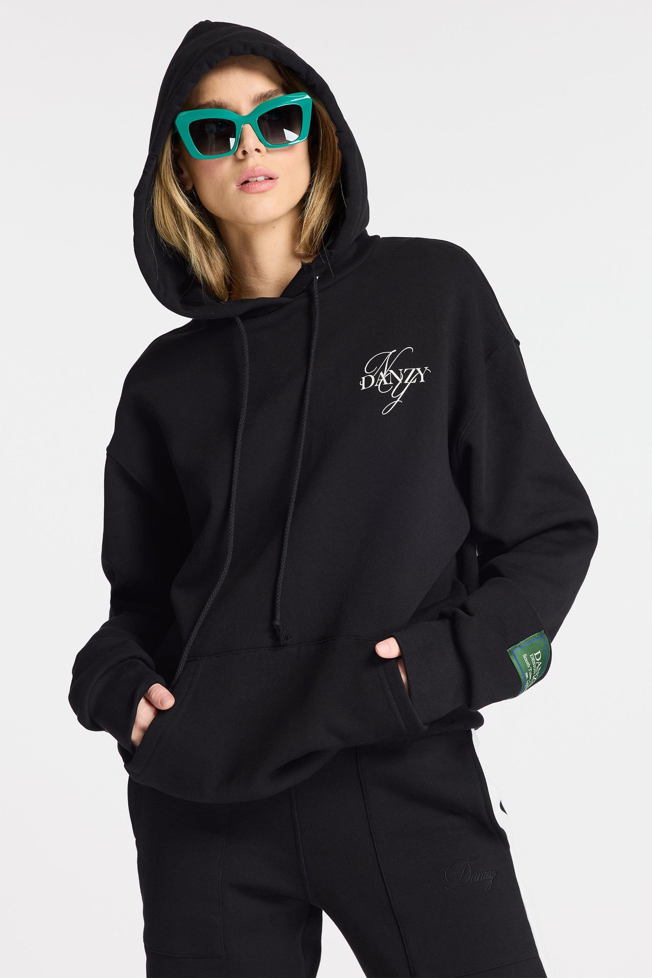 Danzy | Screenprint Hoodie | Black