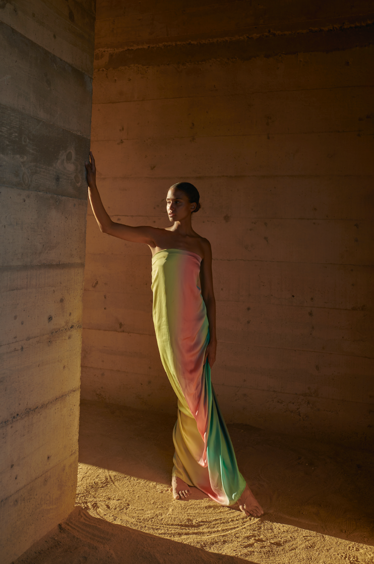 Gianni Maxi Dress | Leaves