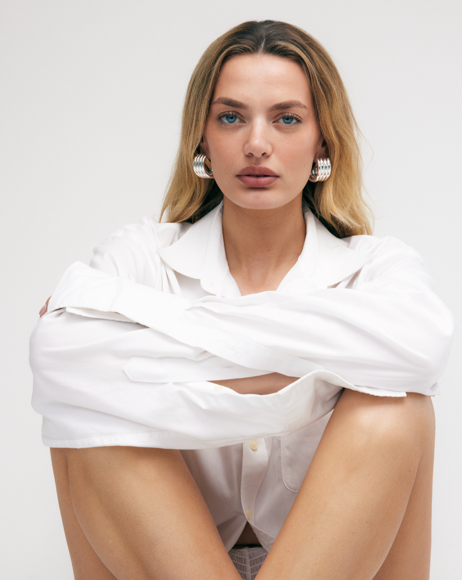 Aria Statement Earrings | Silver Plated