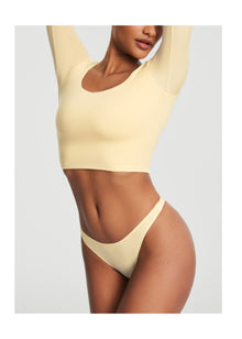 Seamless Thong Panty | Lemon Meringue