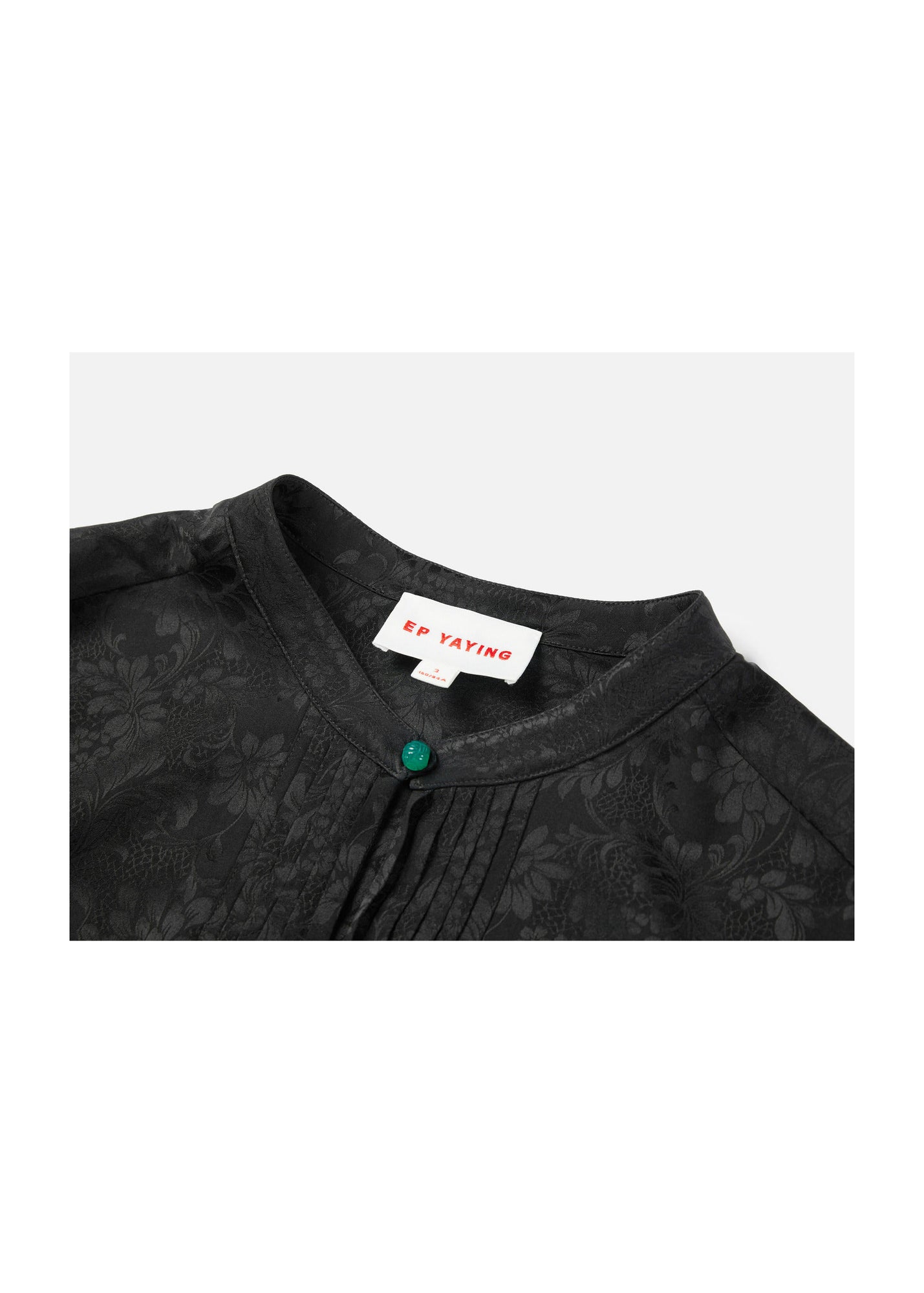Silk Jacquard Shirt | Black