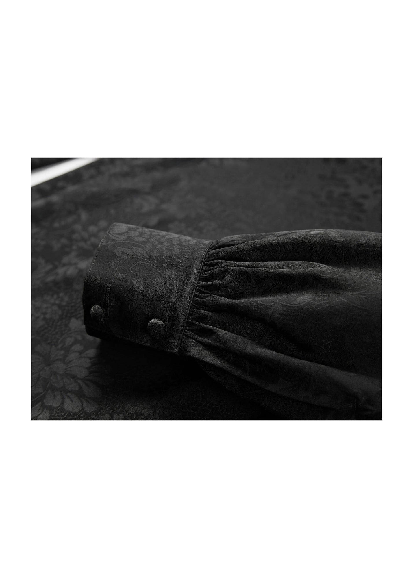 Silk Jacquard Shirt | Black