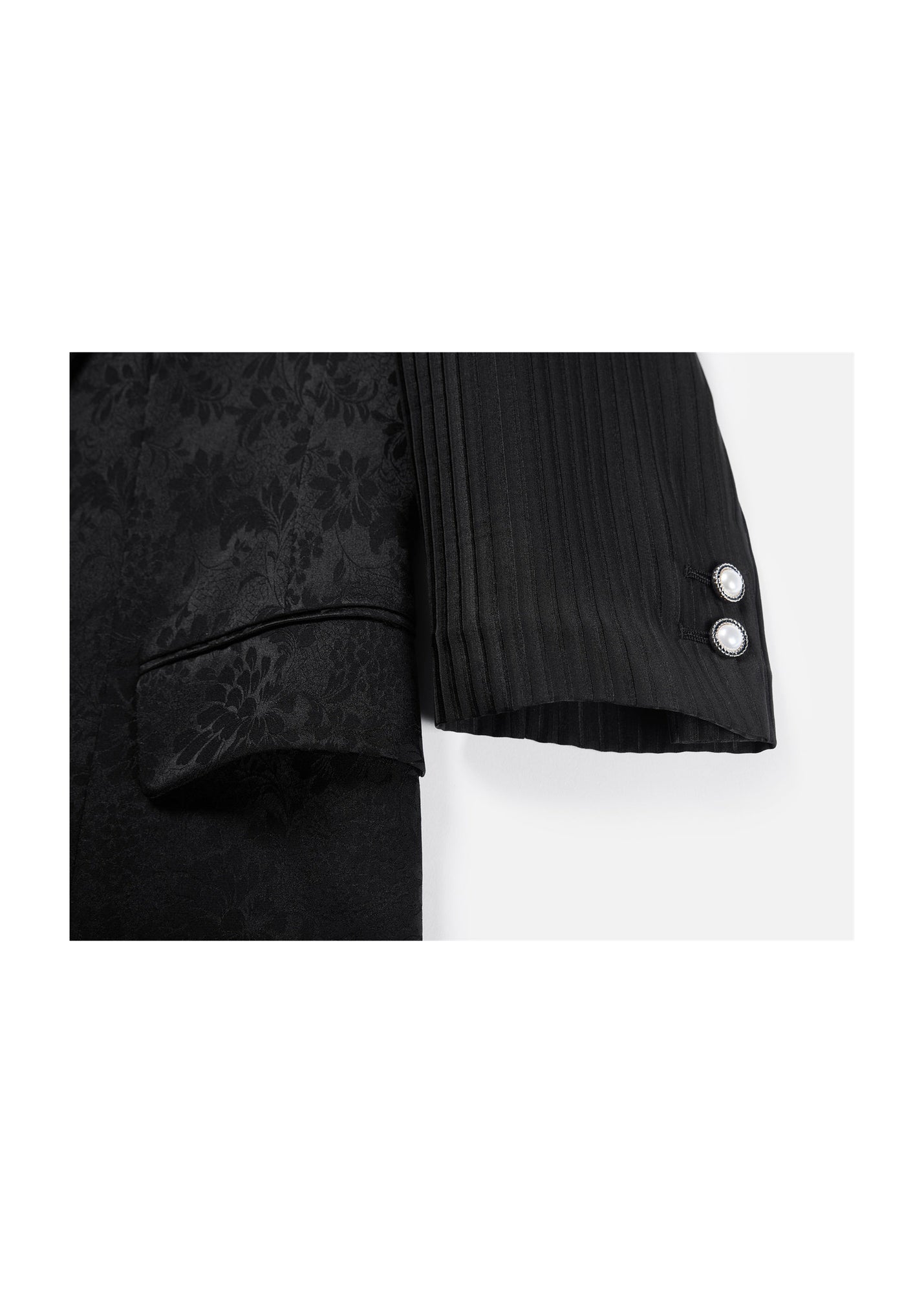 Silk Semi-Sheer Blazer | Black