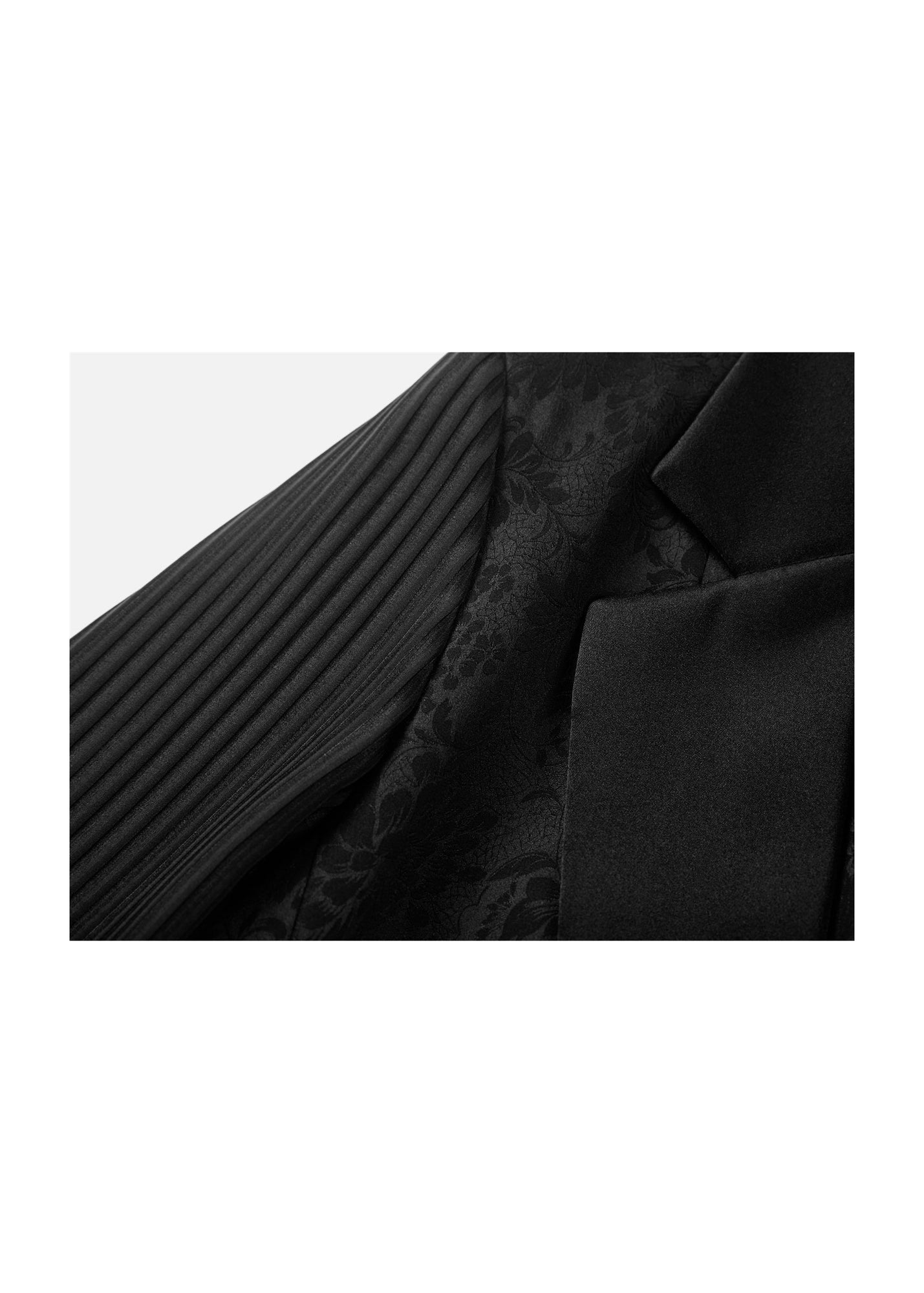 Silk Semi-Sheer Blazer | Black