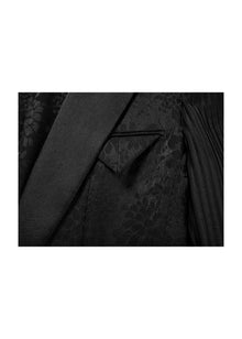 Silk Semi-Sheer Blazer | Black