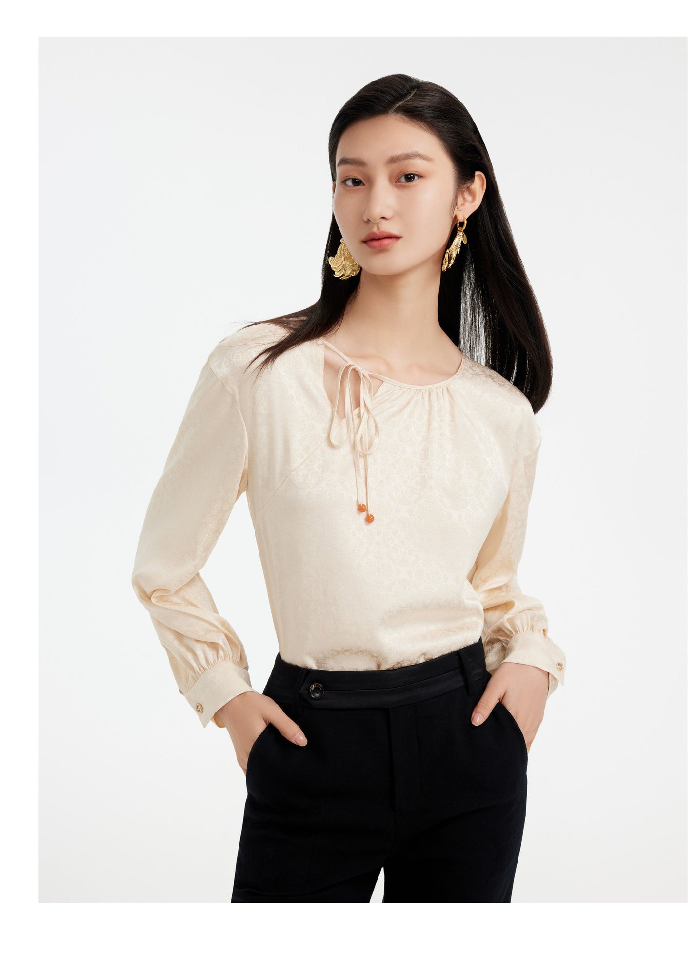 Silk Shirt | Beige