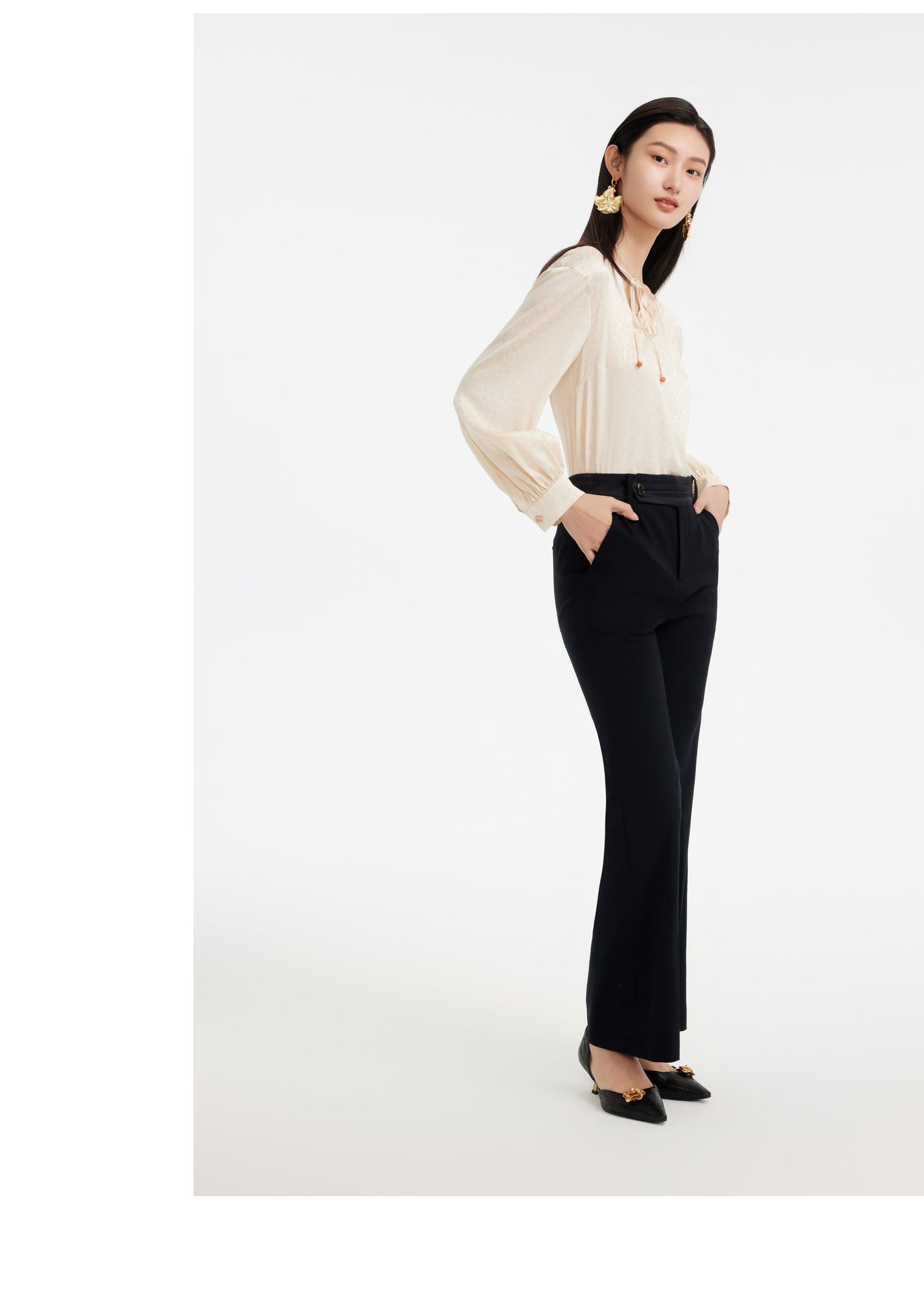 Silk Shirt | Beige