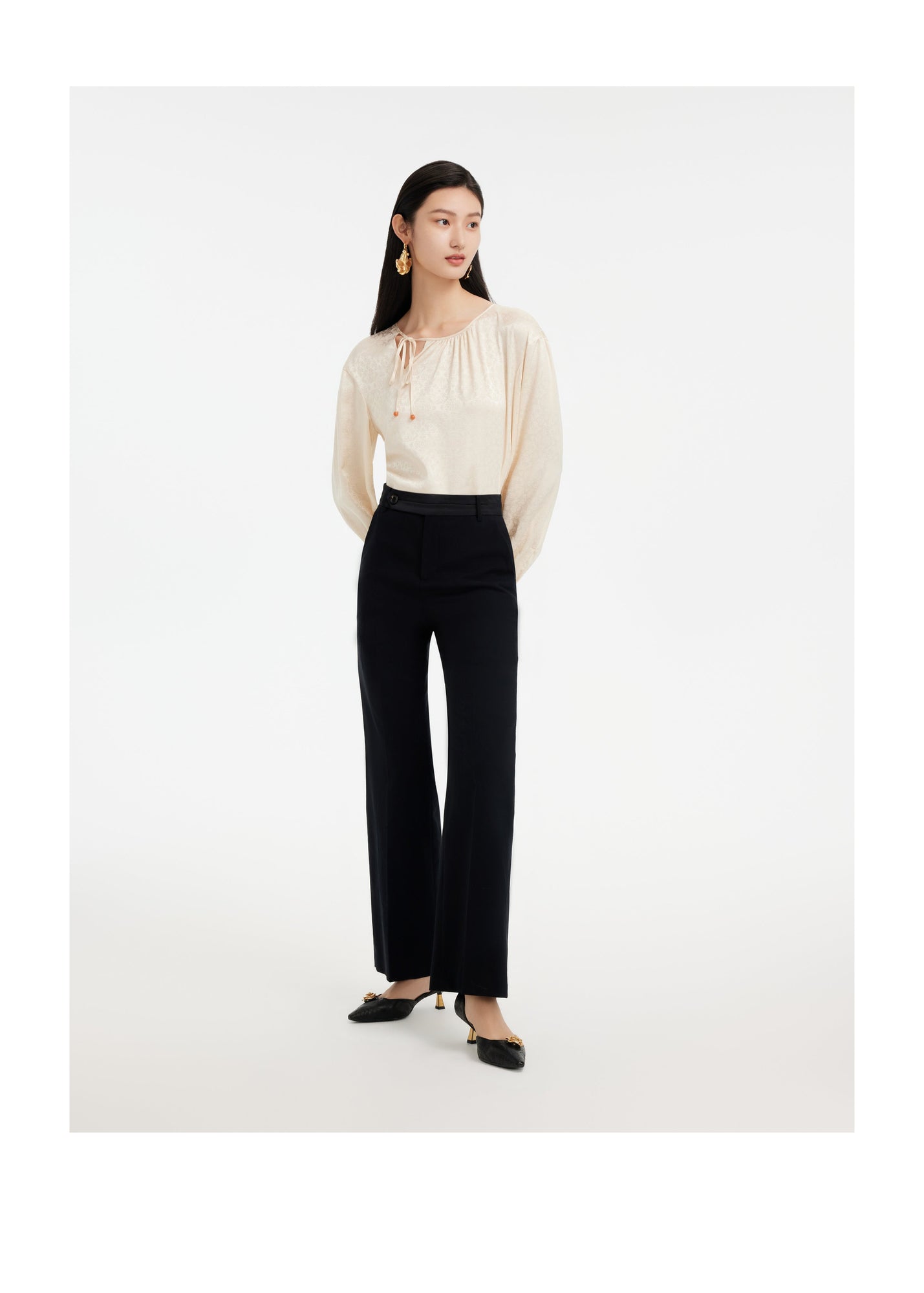 Silk Shirt | Beige