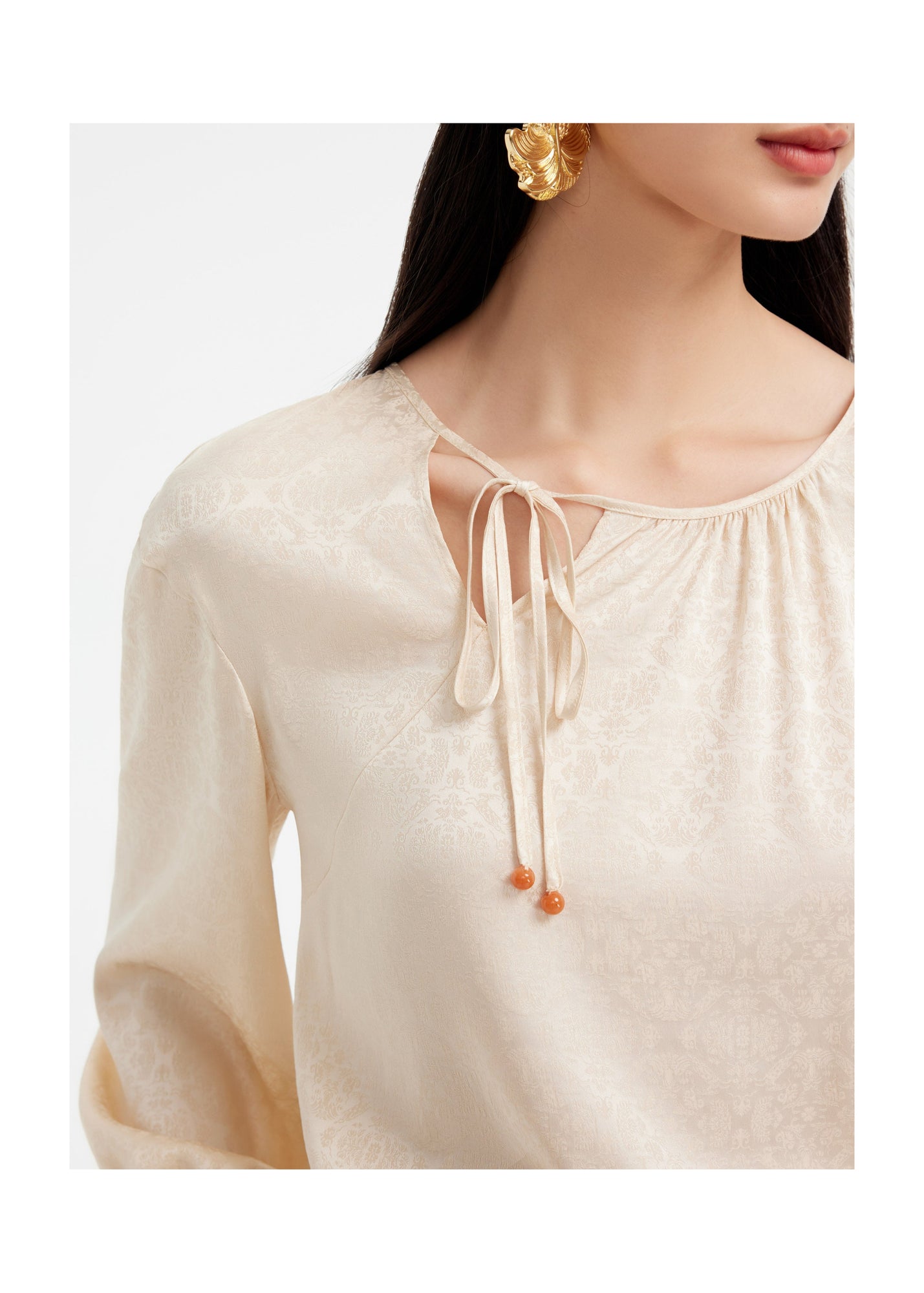 Silk Shirt | Beige