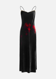 Silk Velvet Dress | Black