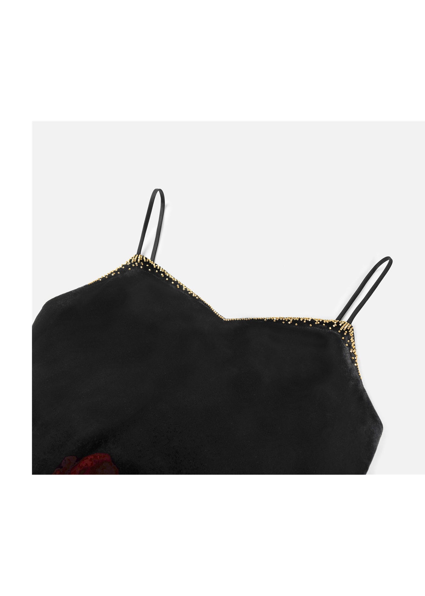 Silk Velvet Dress | Black