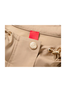 Silk Wool Dress | Khaki