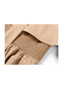 Silk Wool Dress | Khaki