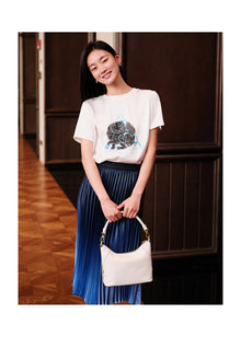 Silver Lion T-Shirt | White