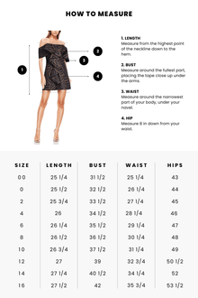 ONE33 SOCIAL | The Blakely Off-The-Shoulder Printed Cocktail Dress | Black / Brown
