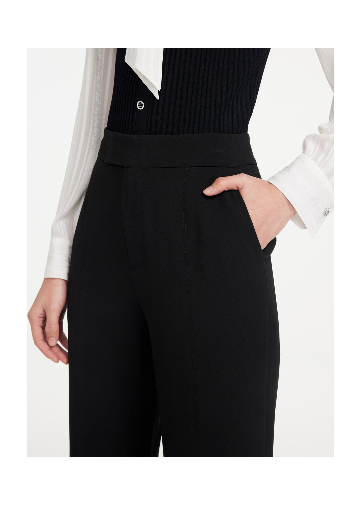Slightly Booted Trouser | Black
