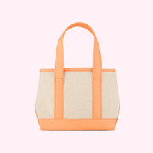 Mini Canvas & Nylon Tote | Peach