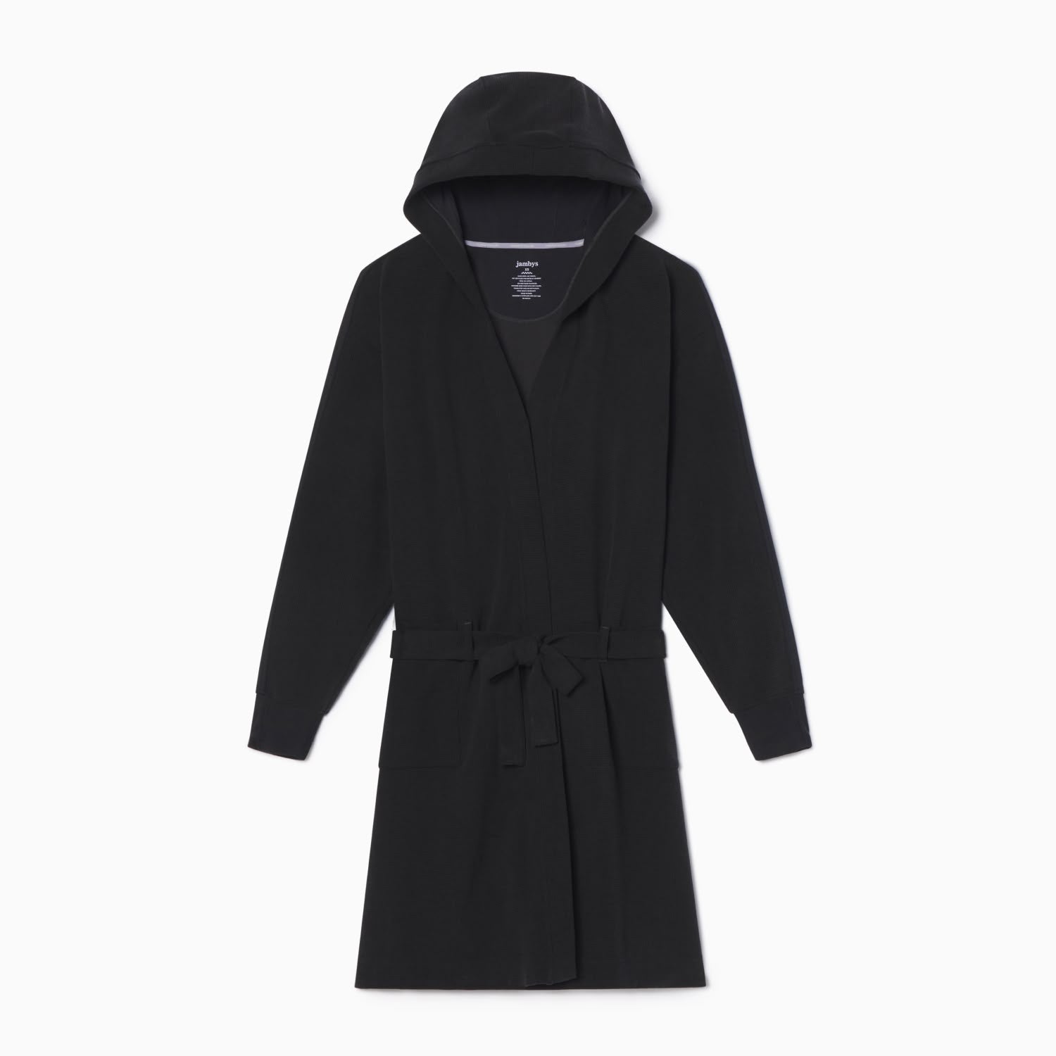 Modal Waffle Spa Robe | Black