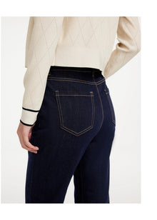 Split-Bootcut Denim Jeans | Navy