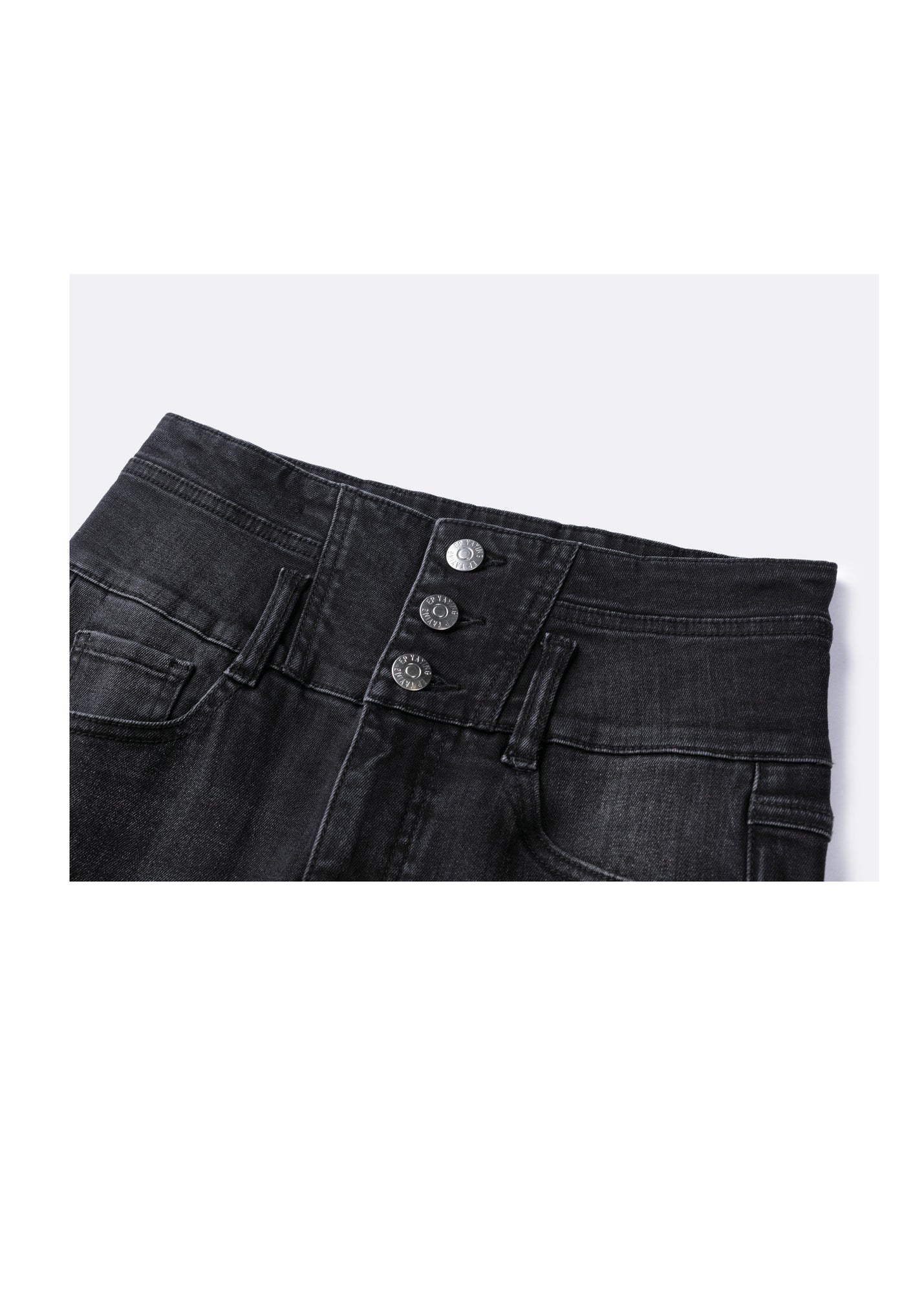 Springy Cropped Jeans | Grey