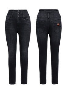 Springy Cropped Jeans | Grey