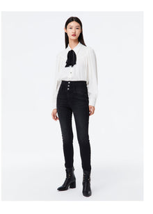 Springy Cropped Jeans | Grey