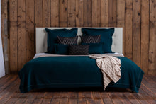 Home | Tokyo Bed Blanket | Spruce / Light Taupe