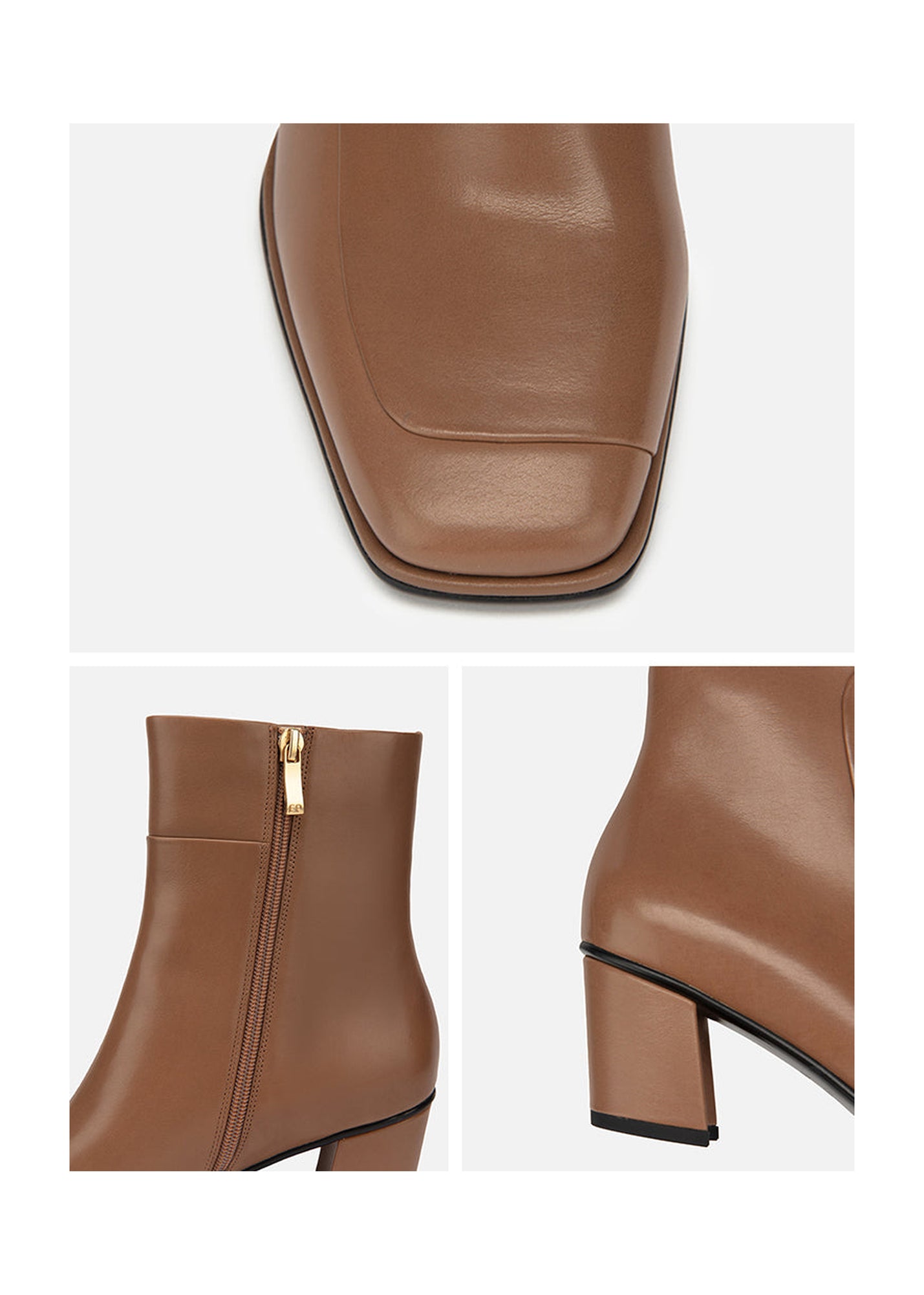 Square Toe Boots | Brown