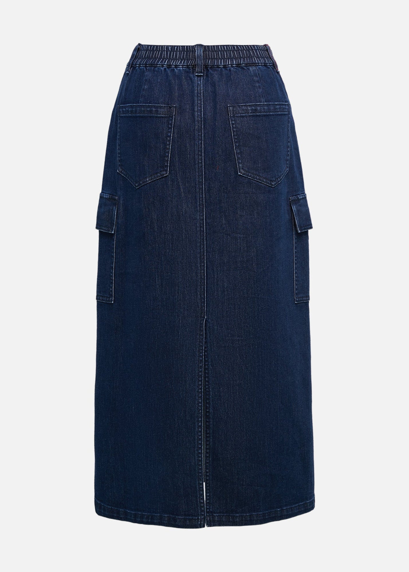 Straight Denim Skirt | Navy