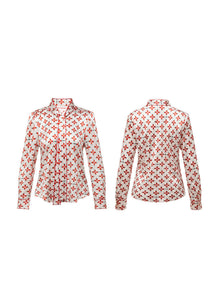 Strawberry Print Shirt | Red
