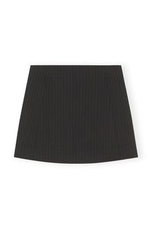 Stripe Mini Skirt | Black