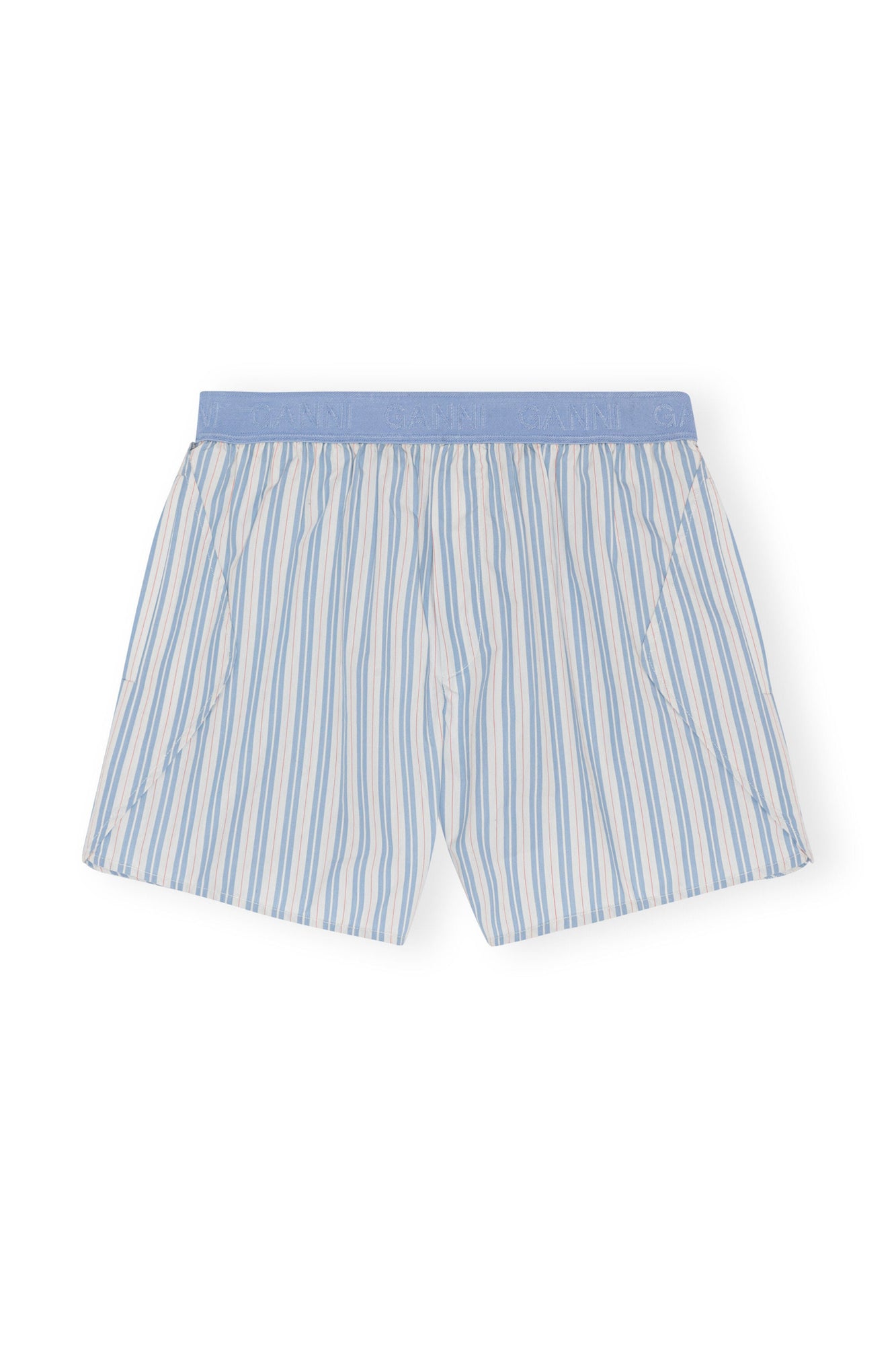 Striped Cotton Shorts | Forever Blue