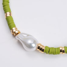 Seville Pearl Necklace | Faux Pearl | Green
