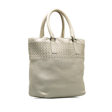 Bottega Veneta | Pre-Owned Intrecciato Tote Bag | White